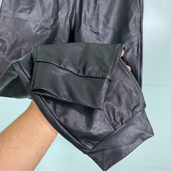 Commando Faux Leather Joggers Black Sz Small Solid - Picture 6 of 7
